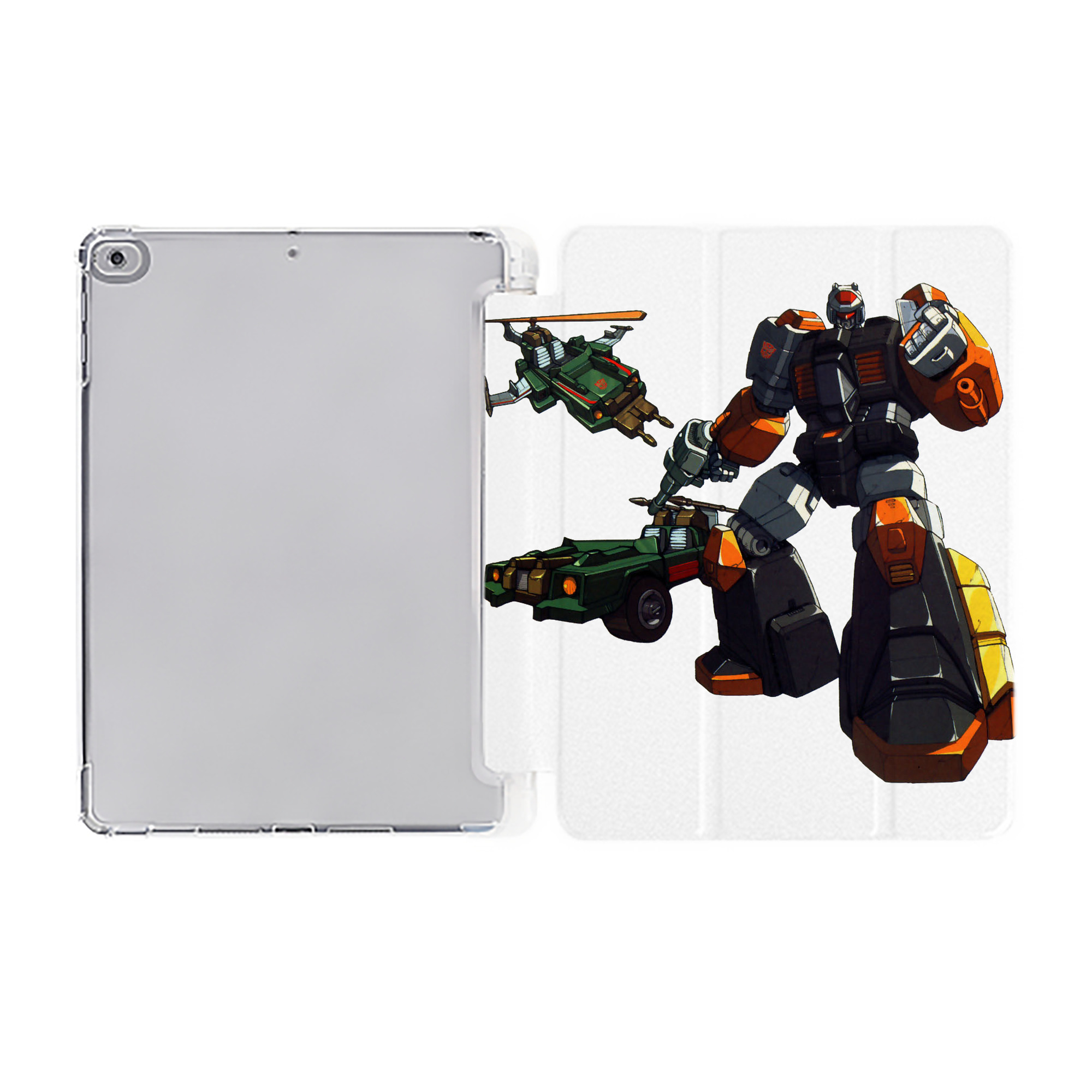 （画像用）  IPad ケース ペン収納付き 三つ折りスタンド PUレザー×シリコン 対応機種9.5/10.5/10.9インチ